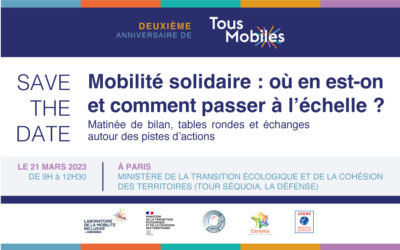 SAVE THE DATE – Deuxième anniversaire de Tous Mobiles le 21 mars à Paris